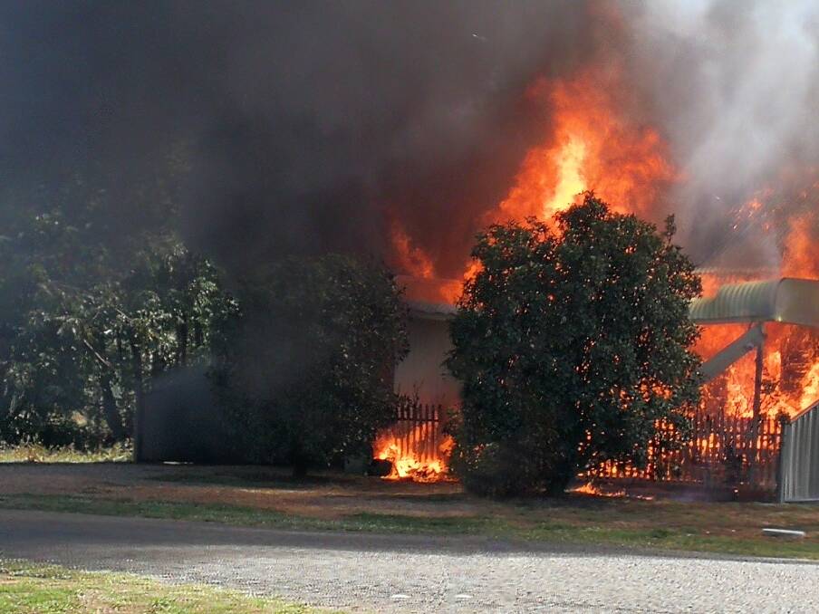 Fire crews say the flames were "intense". Photo: Dianne van Os