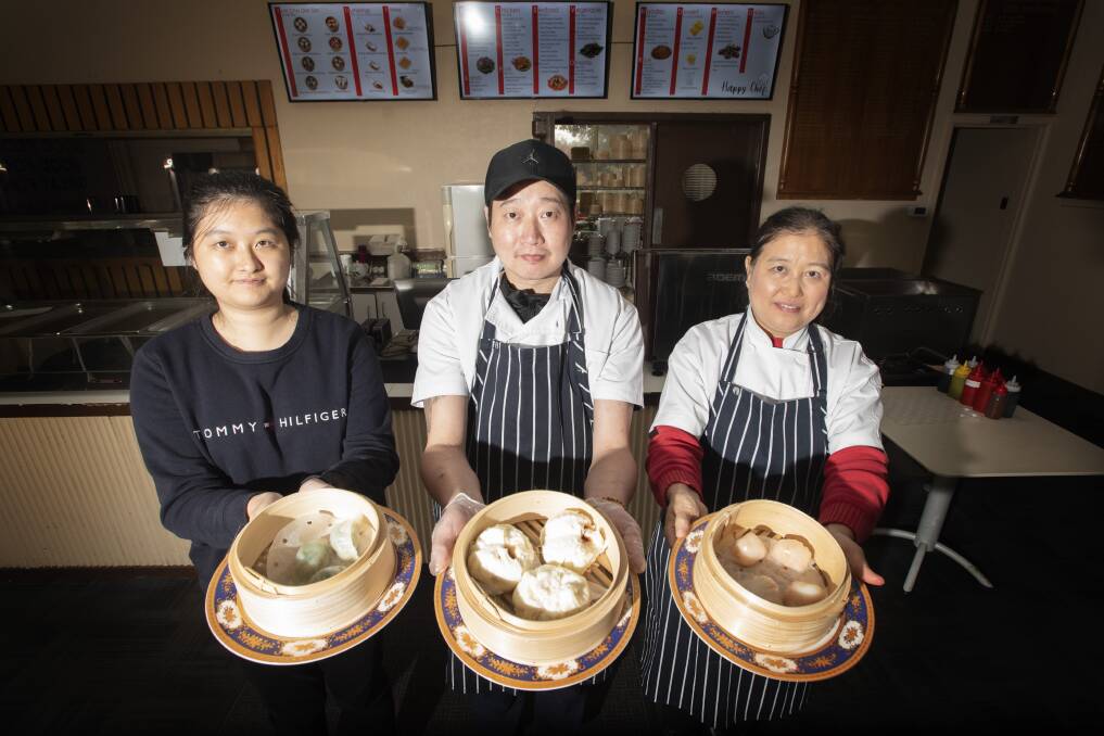 DELICIOUS DUMPLINGS: Happy Chef's Elizabeth Yeejoy, Sam Saah, and Kim Yeejoy are excited to bring yum cha to Tamworth. Photo: Peter Hardin