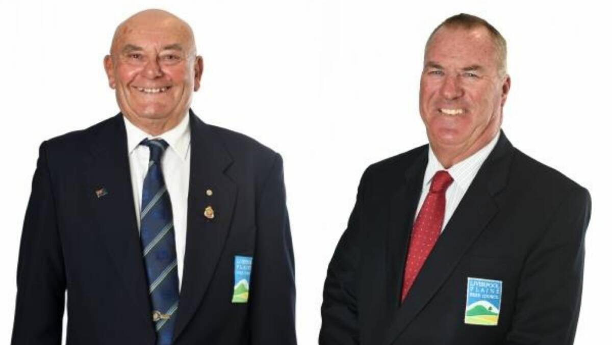 Cr Doug Hawkins and Cr Ken Cudmore have been named the mayor and deputy mayor for the next year. Photos: supplied