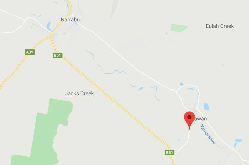 Turrawan Road will be the focus of the first stage of upgrades. It is located just off the Kamilaroi Highway. Image: Google Maps