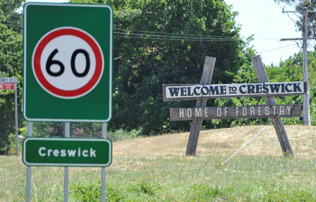 The south-western entrance to Creswick lies just metres away from where the alleged attack took place. Picture: Lachlan Bence.