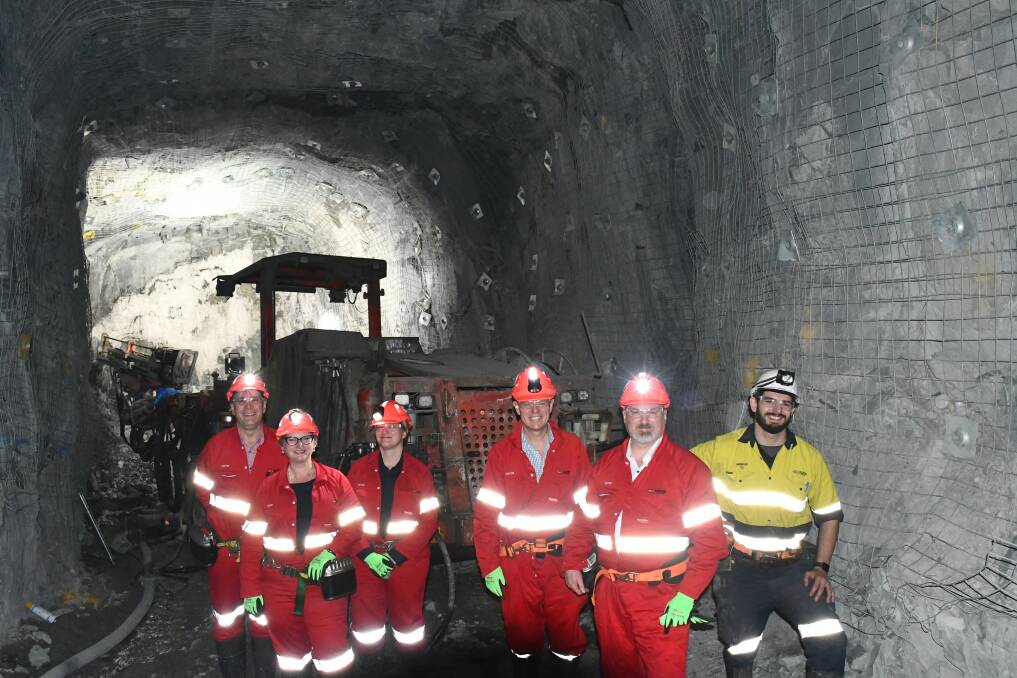 Workers at the Ballarat Gold Mine. Picture: Alex Ford.