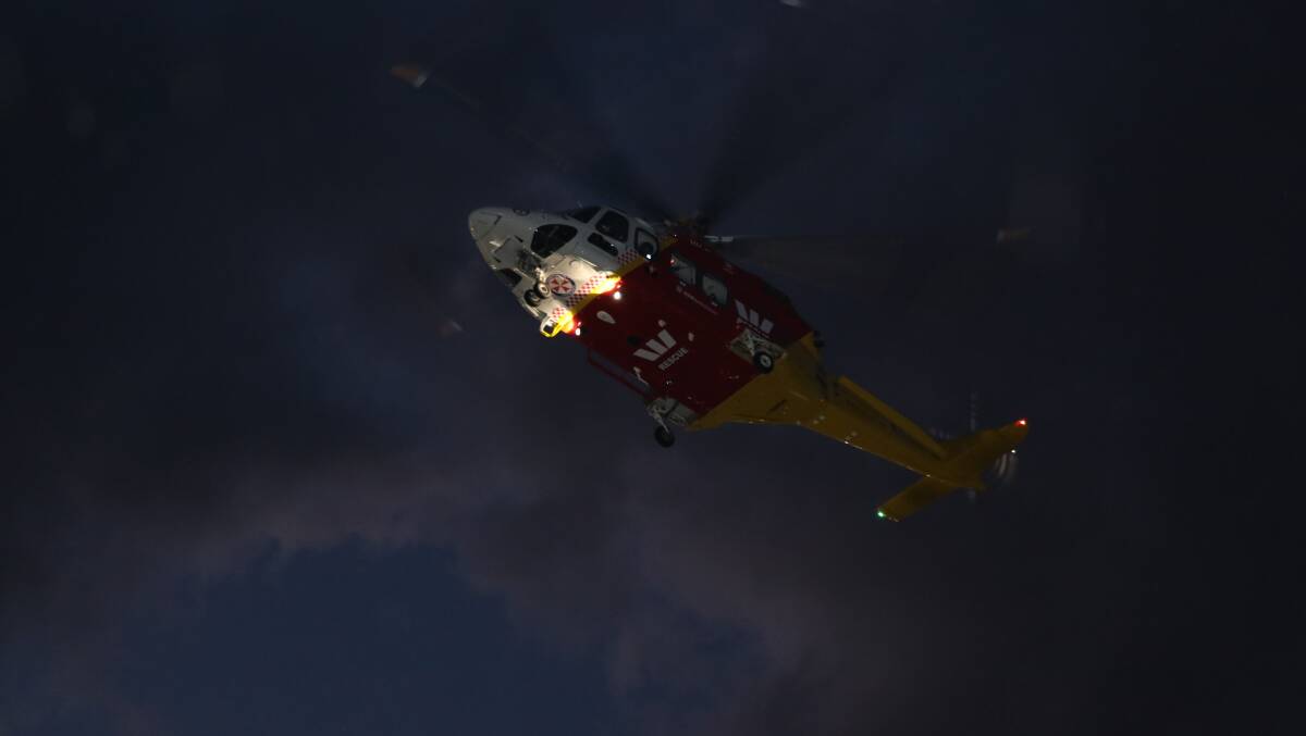 A Westpac Rescue Helicopter, like the once pictured, was involved in the search for the three boys. Photo contributed.