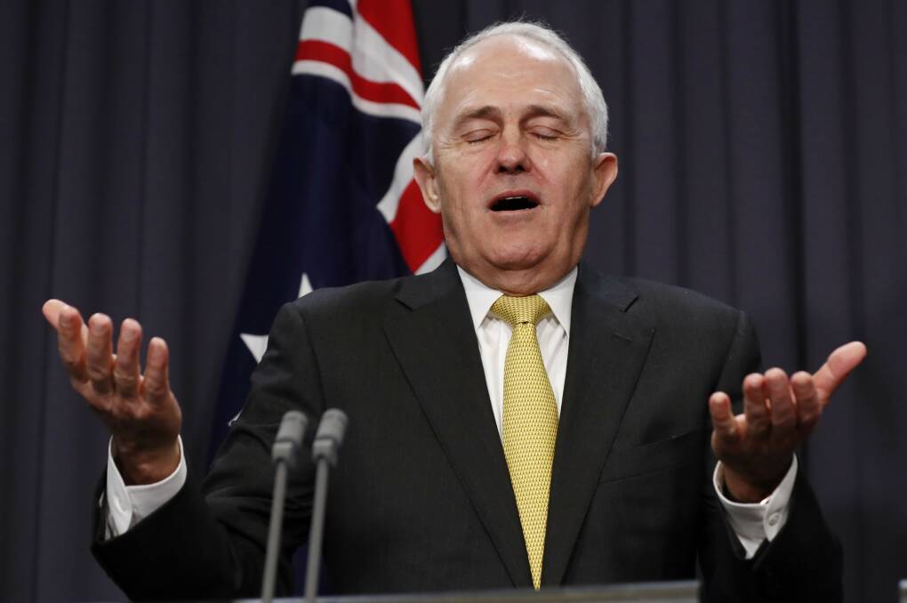 PRECARIOUS: After a year to forget, can Turnbull, with his confected affability, persuade enough of his fellow Australians to give him another chance? 