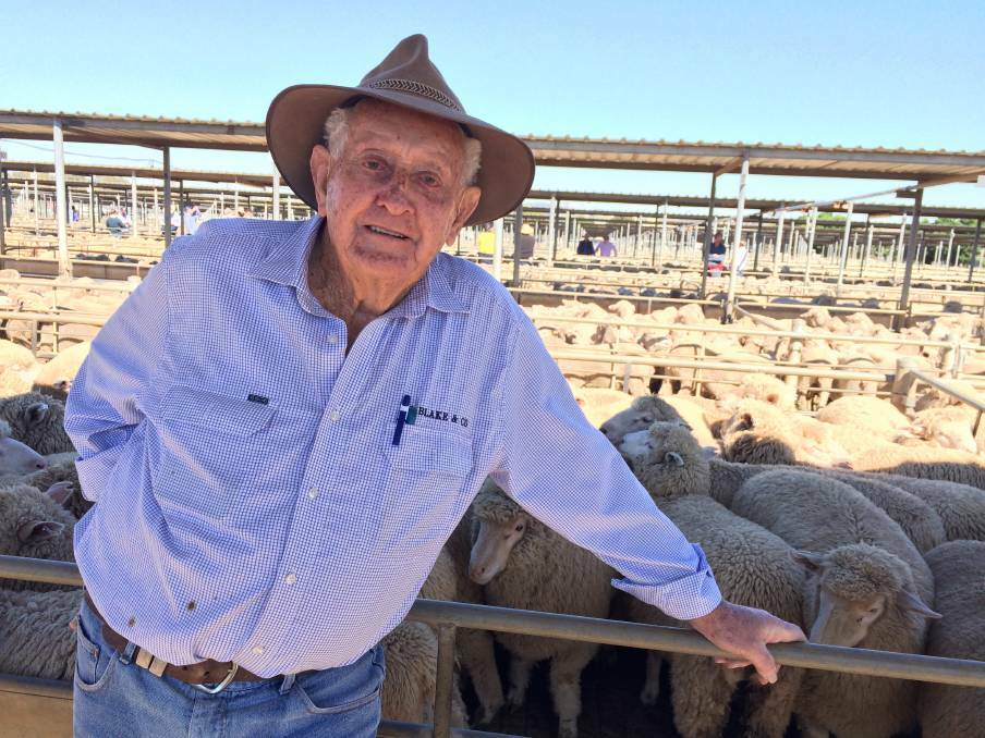 Linton Bradley has been attending sheep and cattle sales in Wagga for more than 50 years. Picture: Nikki Reynolds