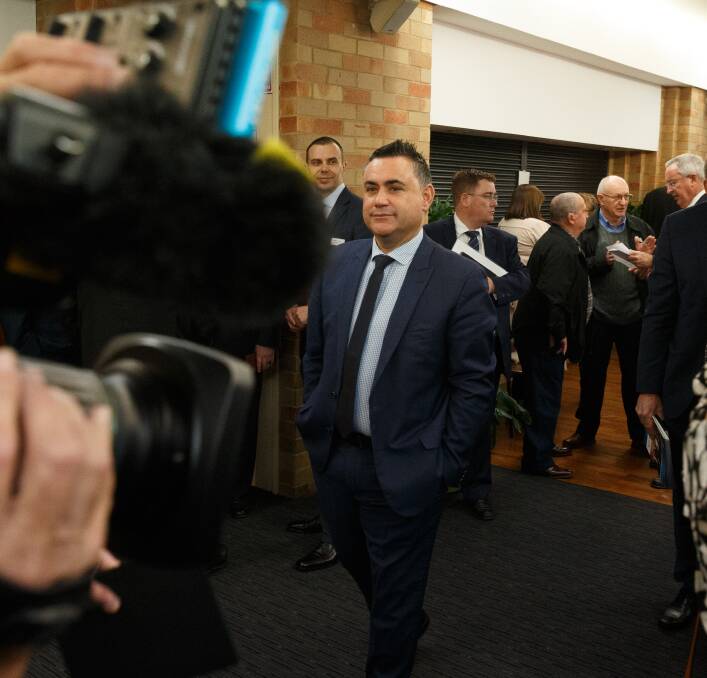 Change: NSW Deputy Premier and Nationals leader John Barilaro. During a television interview on Tuesday he announced his party would back a One Nation bill to lift the state's nuclear ban. Picture: Max Mason-Hubers.