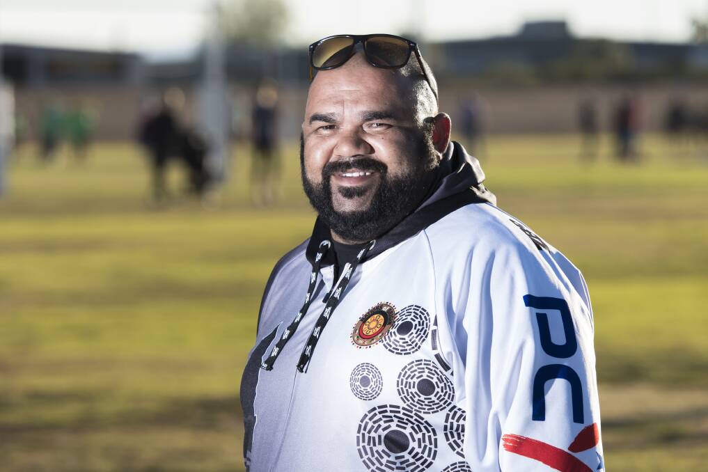 FROM THE FRONT: Trevor Roberts will be mentoring the Kamilaroi Goannas in this year's Nations of Origin. Photo: Peter Hardin 250518PHC023