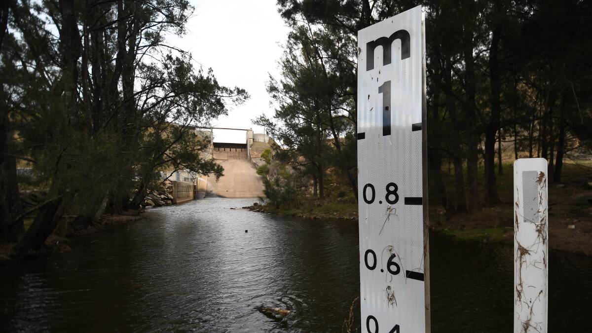 RISING CONCERN: As water levels drop, pressure builds for the long term security of NSW cities with a Dungowan Dam now front of mind for Tamworth. Photo: Gareth Gardner 270619GGA03