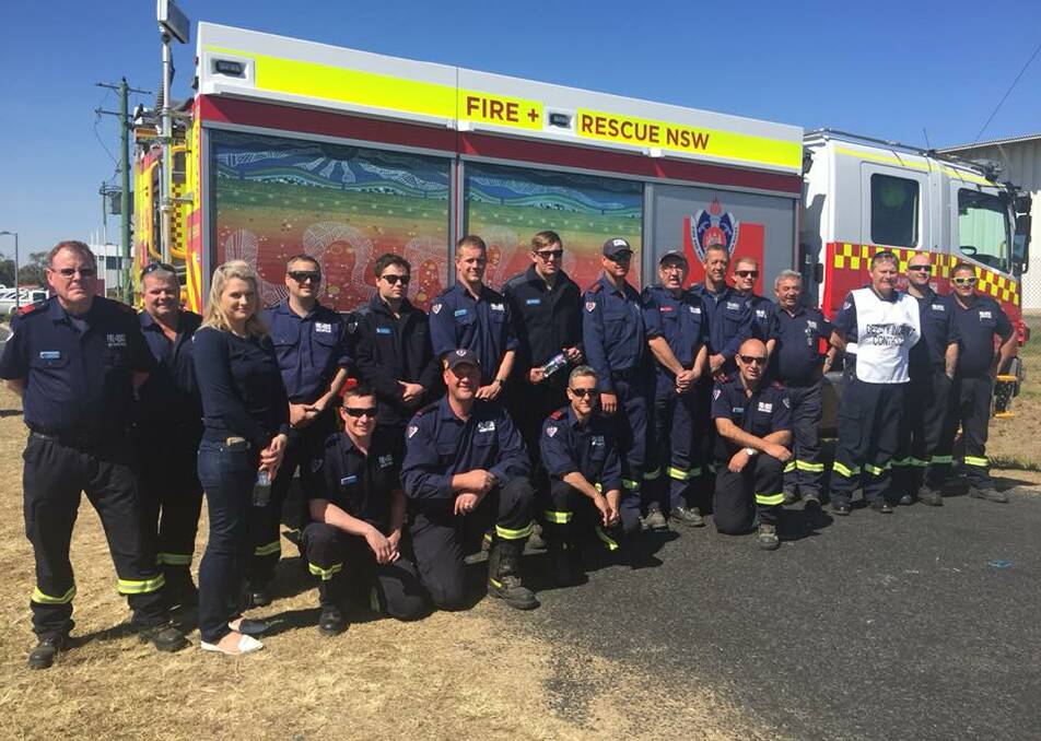 JOB DONE: The strike team of Region North 3 firefighters trucked in to help North Coast fires. Photo: FRNSW