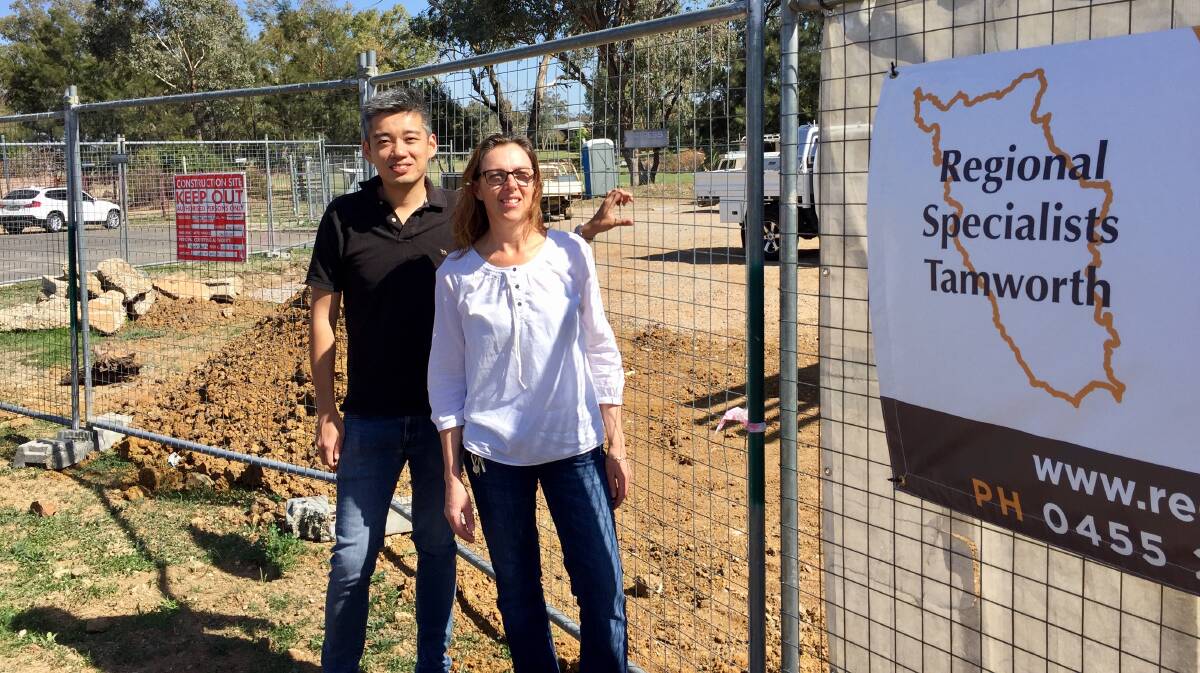 DEMAND HEARD: Dr Mian Bi and Robyn Chaffey ahead of their specialist clinic being built lat year. Photo: Jacob McArthur