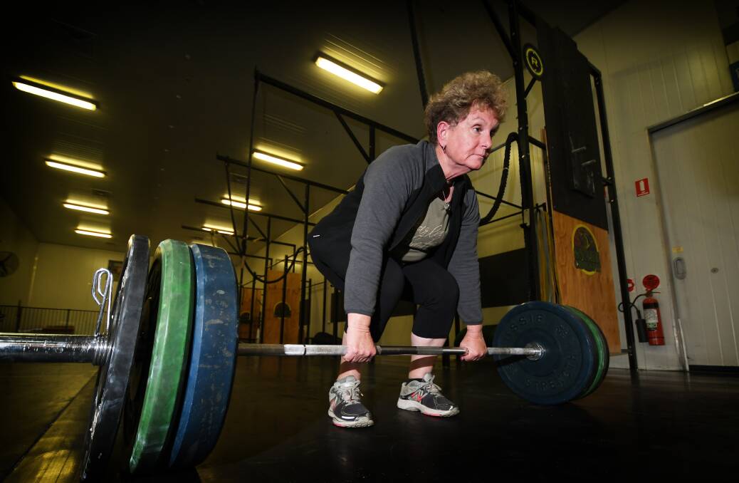 DO YOU EVEN: CrossFit helped Tamworth woman Robin Swan turn her health around, now the nanna can deadlift 100kgs. Photo: Gareth Gardner 130818GGC05