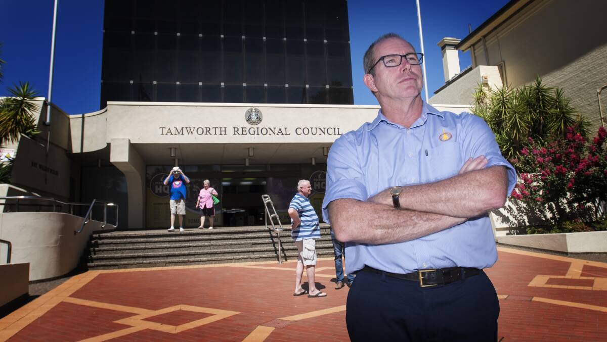 RAPID FIRE: Tamworth Regional Council water director Bruce Logan will ask the state government to consider suspending the water sharing plan before June 30. Photo: Peter Hardin 040219PHB003