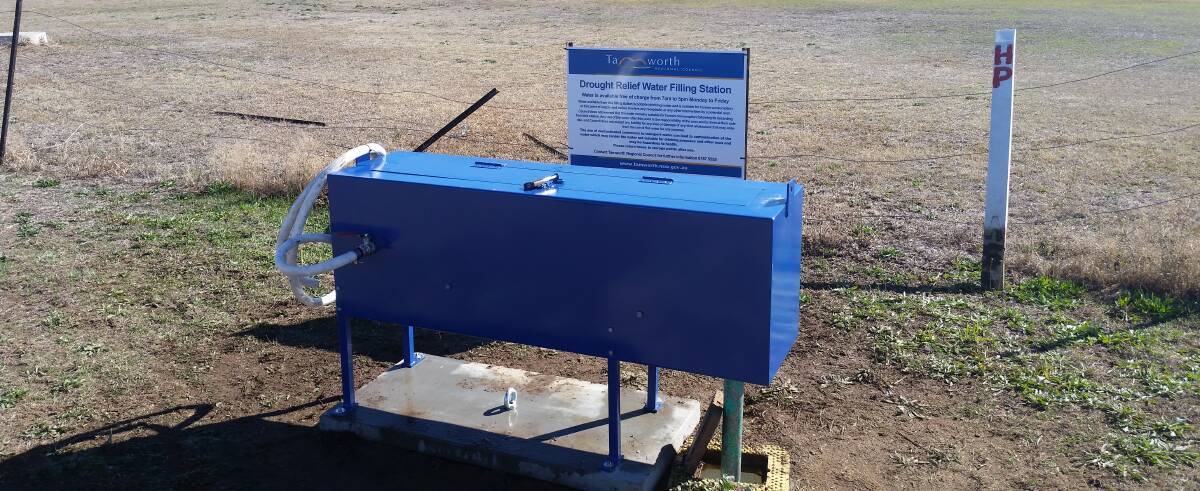 TRUE BLUE: One of the new standpipes rolled out across region. Photo: Supplied