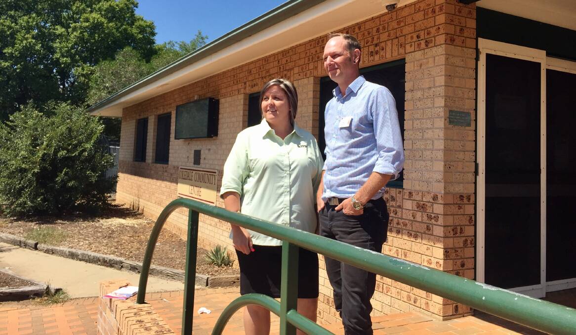 KEEPING TRACK: Rebecca Butler and clinical nurse consultant Matt Crawford say progress has been made improving Indigenous health. Photo: Jacob McArthur 130318JMA01