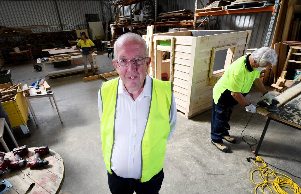OPEN DOOR: One of a Kind CEO Wayne Richards at the charity's Tamworth warehouse. Photo: Gareth Gardner 100119GGB04