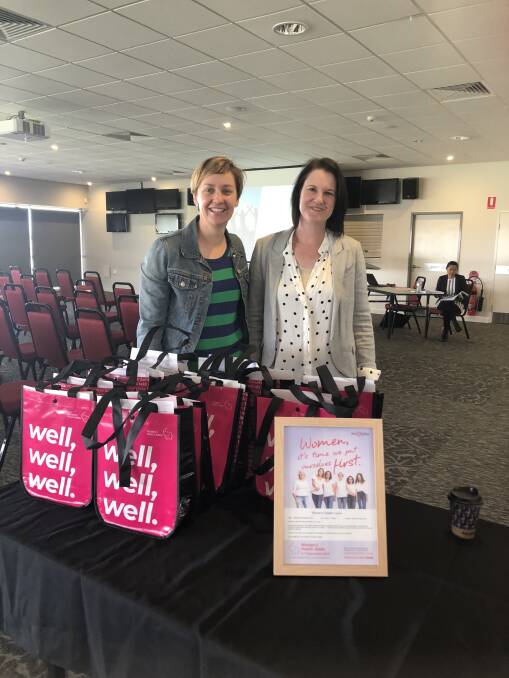 WELL WELL: Kate Ryan and Kylie Norman had some positive feedback after the inaugural women's health forum.