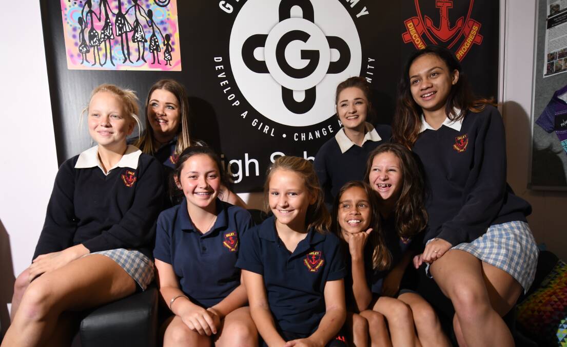 GIRL POWER: Oxley High's Girls Academy has been able to turn around attendance and graduation rates. Photo: Gareth Gardner 301117GGB001