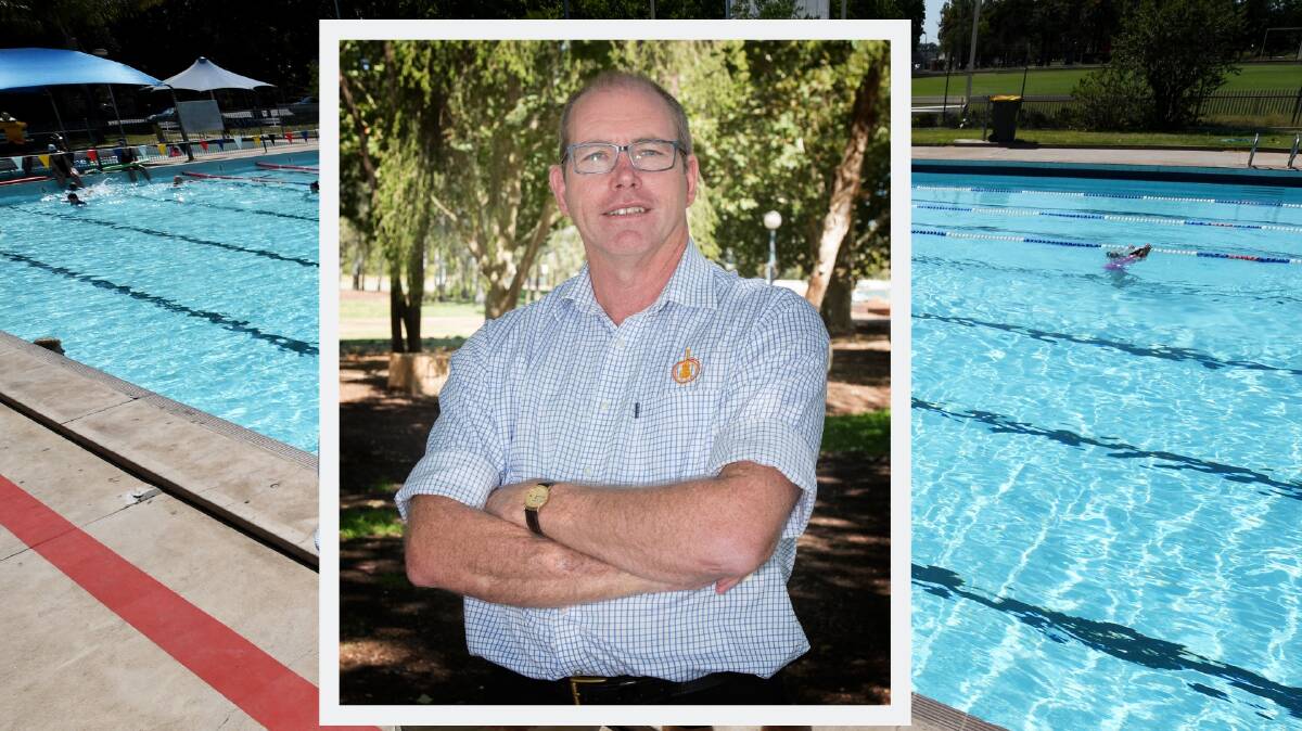 SHUT DOWN: Tamworth Regional Council water director Bruce Logan says the city pool won't open next summer if level four restrictions are still in place.