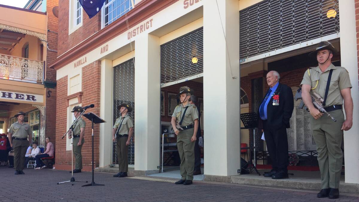 DISMOUNT: The Manilla RSL has been told the Hunter River Lancers will not be supplying soldiers for catafalque parties for small sub-branch Anzac Day services this year. Jacob McArthur