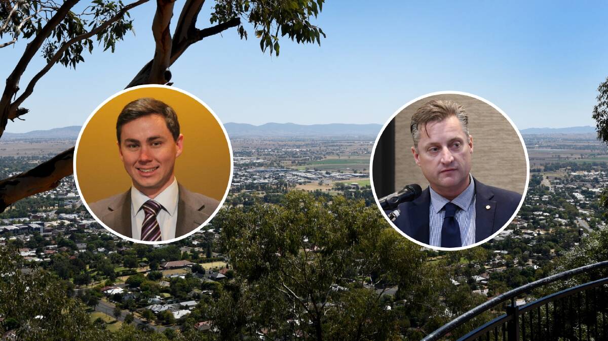 GROWTH SPURT: NSW Business Chamber regional manager Joe Townsend (left) and joint councils chair Jamie Chaffey have shared their thoughts on Tamworth's successes.