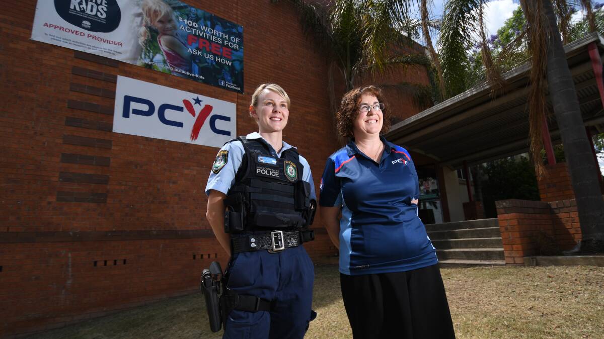 IN THE CLUB: Senior Constable Katelen Visser and Tamworth PCYC club manager Debby Herdegen call on locals to help shape an upgrade of the facility. Photo: Gareth Gardner 201118GGC01
