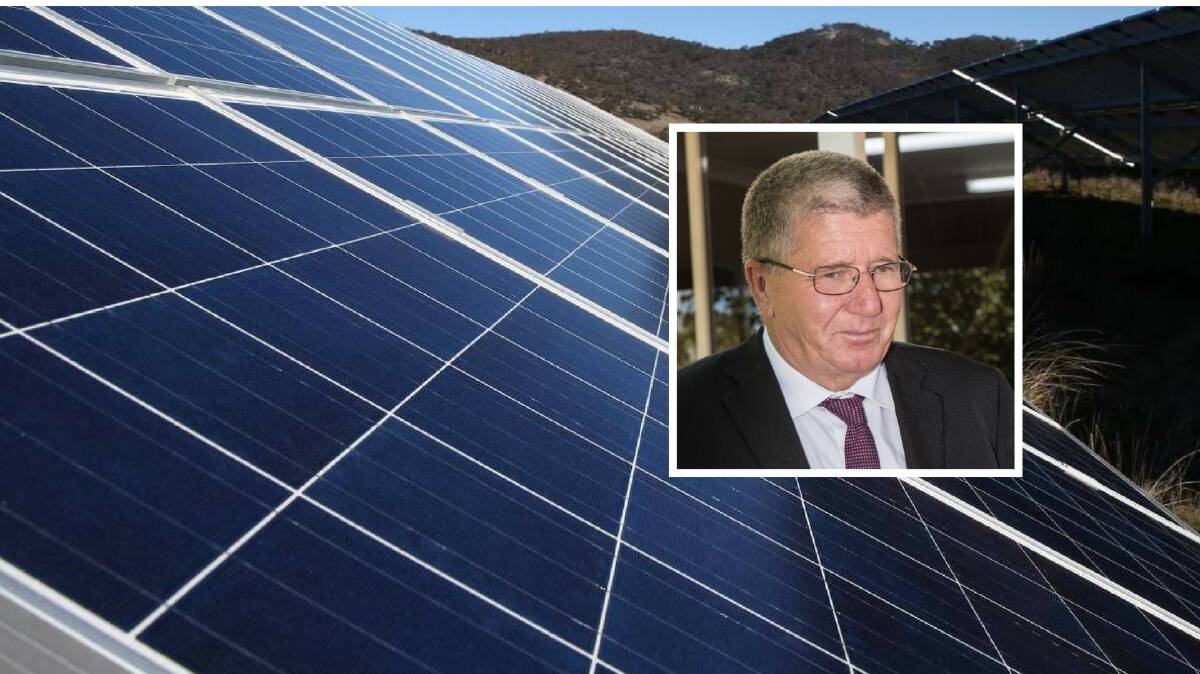 RAY OF HOPE: Tamworth Mayor Col Murray is confident the city will end up with a major solar energy investment once an appropriate site is found.