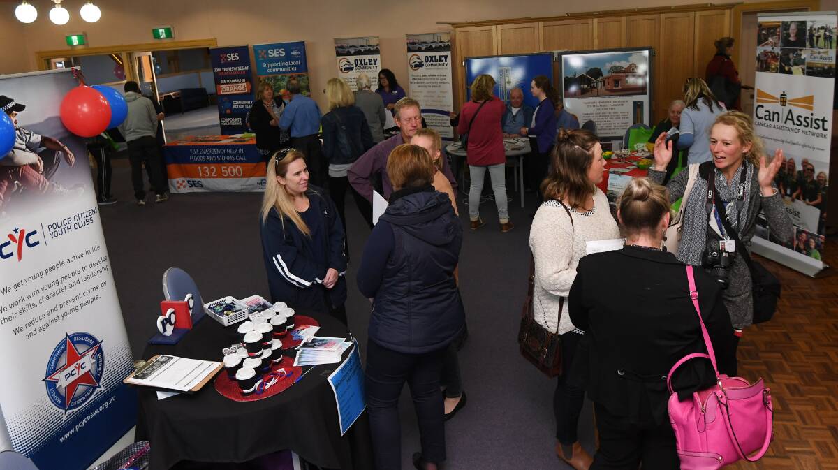 LAY OF THE LAND: Volunteering organisations showed what they've got to offer at an expo in Tamworth. Photo: Gareth Gardner 210518GGC022