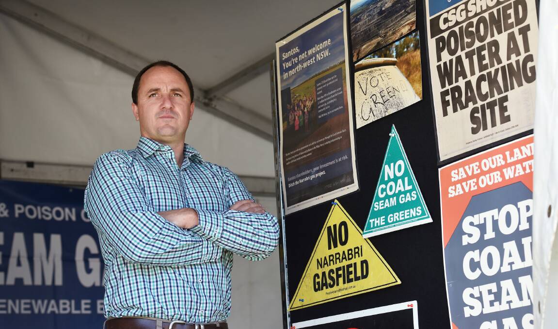 NO COST: Jeremy Buckingham says expired coal seam gas exploration licences can be cancelled for free. Photo: Gareth Gardner 160816GGD22
