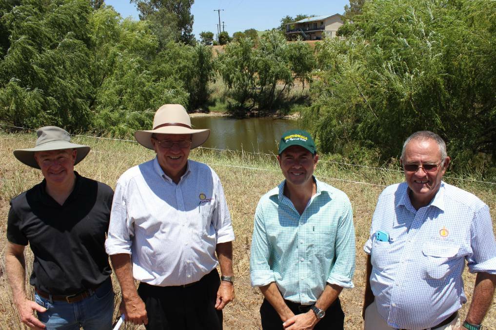 NEW DIRECTOR: Tamworth council regional services director Peter Resch, Mayor Col Murray, state MP Kevin Anderson and councillor Jim Maxwell. Photo: Supplied