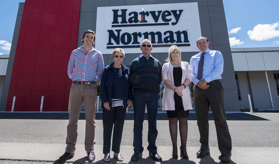 READY: From left: Foreman Mike Zucker, shareholders Beryl and Ross Waters, Crowe Horwath's Julie Perry and Burke and Smyth's Gavin Knee. Photo: Peter Hardin 141016PHE004