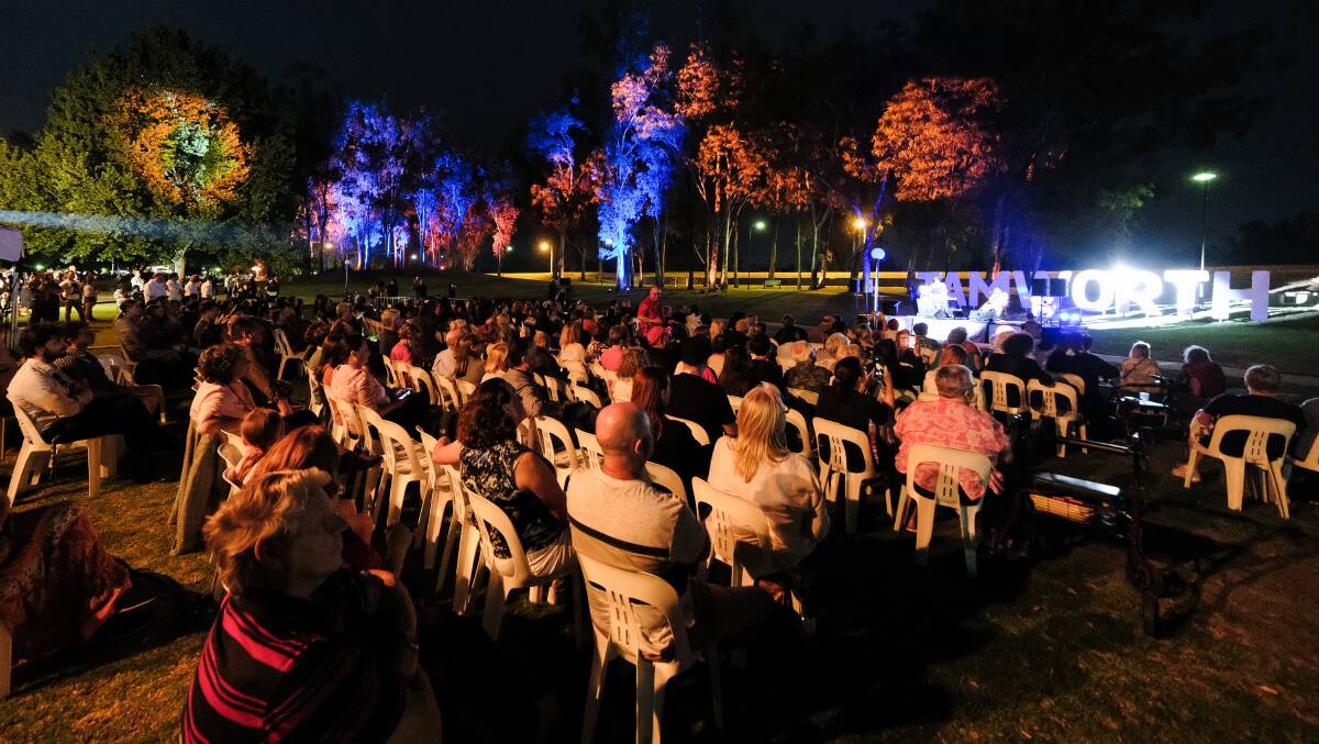 ART MATTERS: There was a decent turn out for the Artstate opening concert in the park. Photo: Tamworth Regional Council
