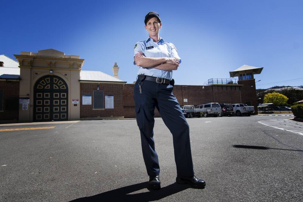 CHANGE OF PACE: Tamworth prison officer Mandy Porter has enjoyed the move from her previous job as a hairdresser. Photo: Peter Hardin 170118PHA008
