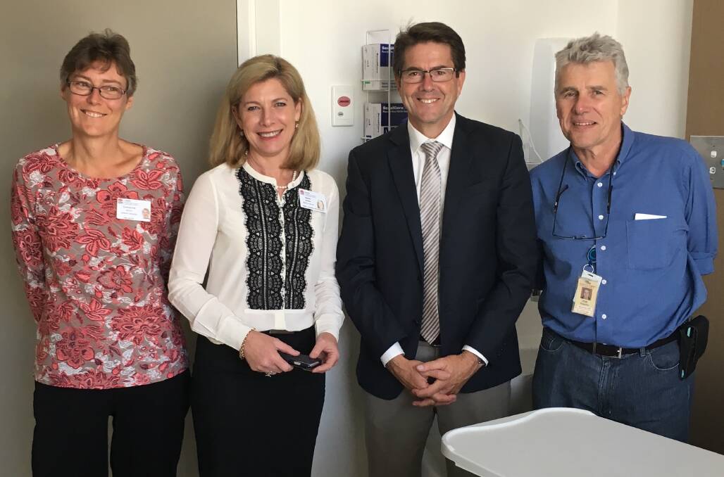 HEALTHY SMILES: Hospital general manger Catharine Death, director Susan Heyman, Tamworth MP Kevin Anderson and Dr Phil Hungerford. Photo: Supplied