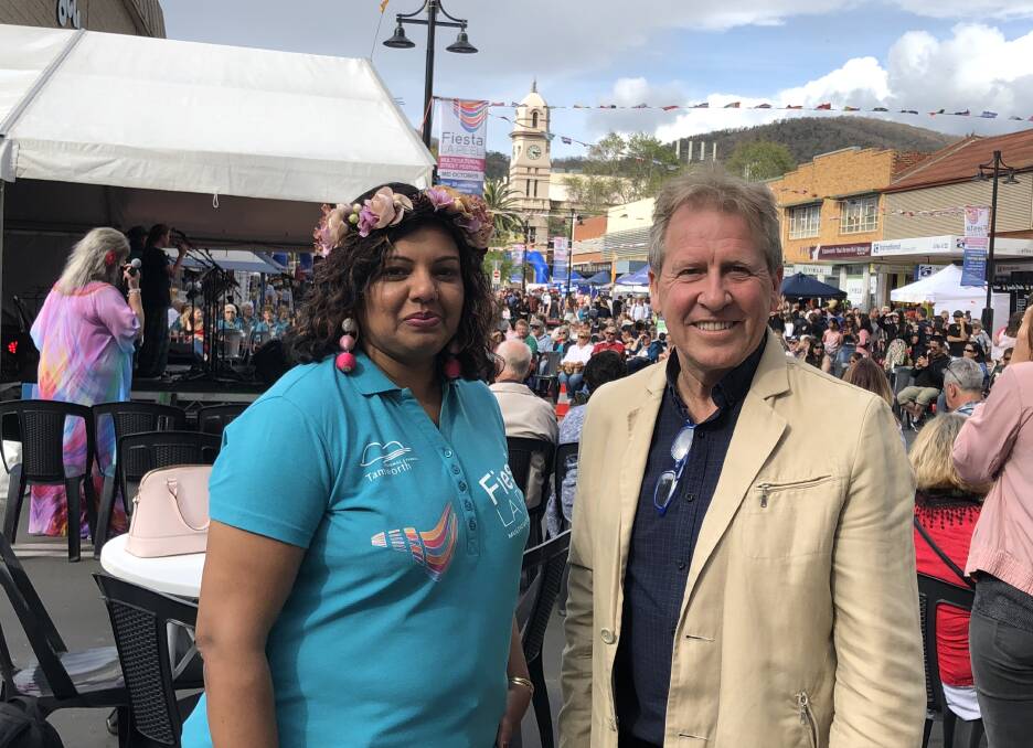 MEET AND GREET: National Ethnic and Multicultural Broadcasters' Council's Russell Anderson at Fiesta La Peel this weekend. Photo: Supplied
