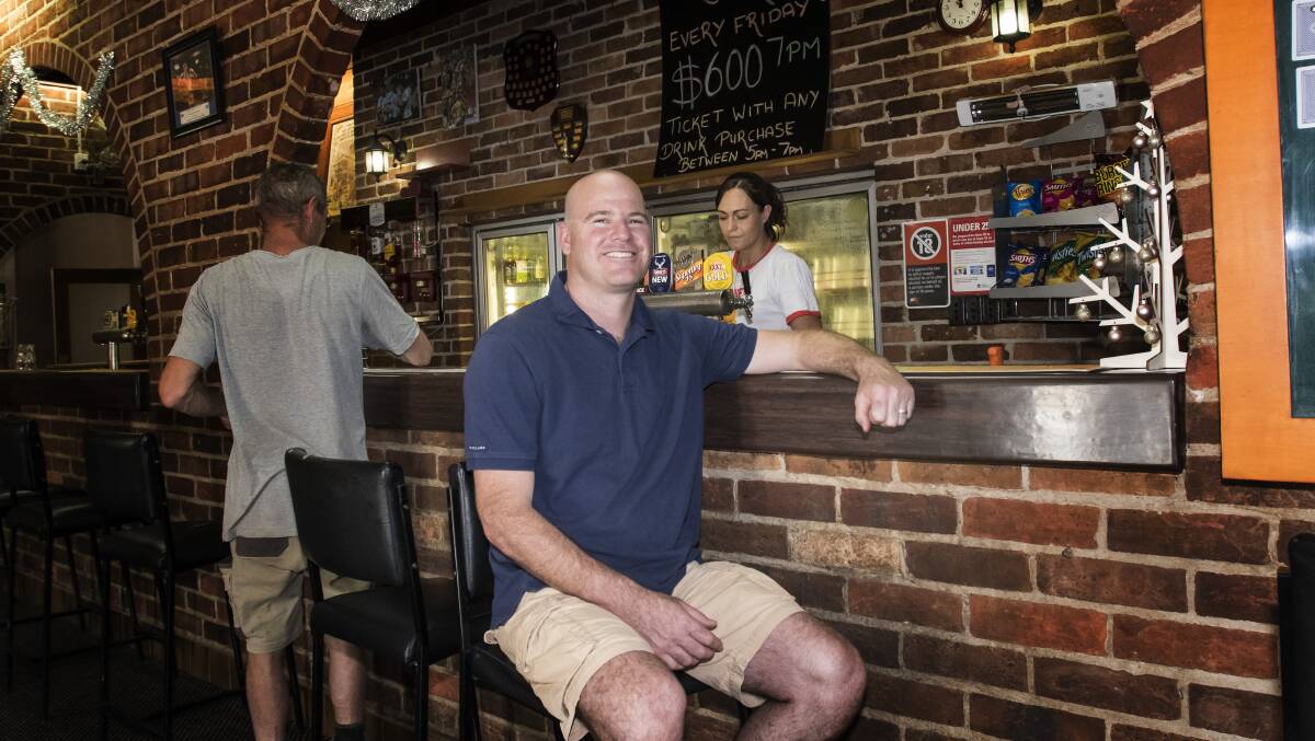 AT THE REINS: Tim Zinga, who co-owns the Nemingha Tavern with his brother Nathan, is overseeing a revamp of the village pub. Photo: Peter Hardin 211218PHF022 