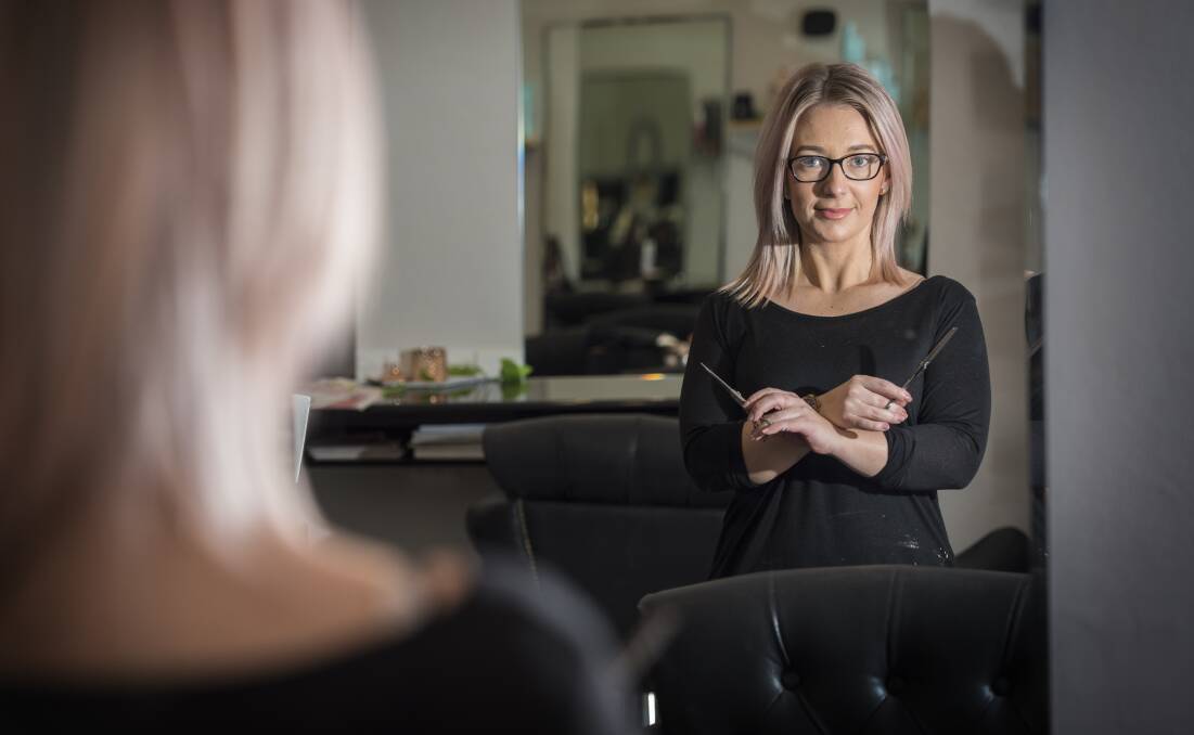 TAKING A STAND: Runway owner Chantel Quinn jumped at the chance to attend a session arming local hairdressers with skills to help clients experiencing domestic violence. Photo: Peter Hardin 120517PHC022