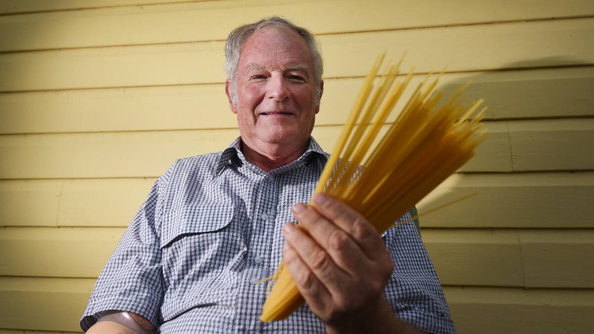 PASTA MASTER: Calala man Ray Hare was partly responsible for durum wheat varieties commonly found in pasta products. Photo: Gareth Gardner 220317GGC04
