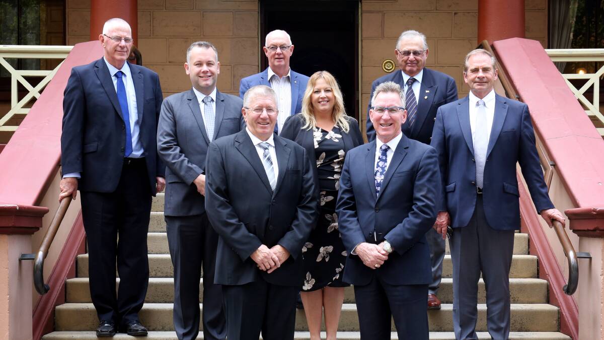 NO MILITANT GROUP: Some members of the newly-established Regional Cities NSW group, including chair Col Murray (front left). Photo: Supplied