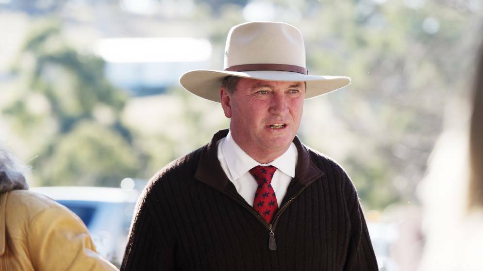 IMMUNITY: New England MP Barnaby Joyce has claimed ministerial public interest immunity over the analysis of moving the APVMA to Armidale