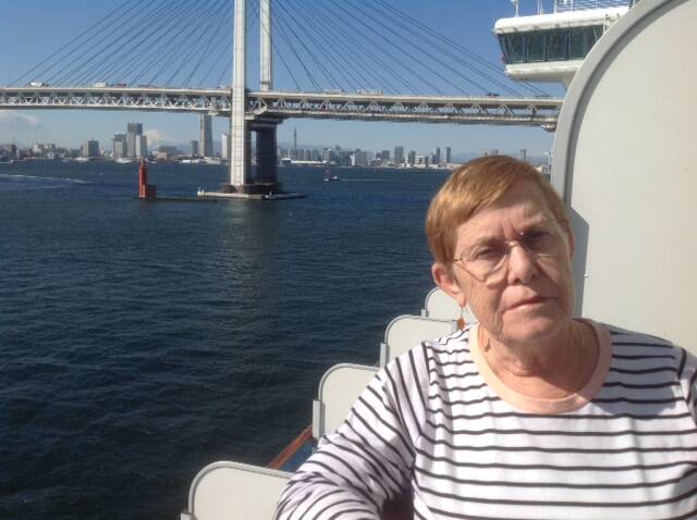 QUARANTINED: Barbara Whitham has been on board the ship since January 5. Photo: Supplied