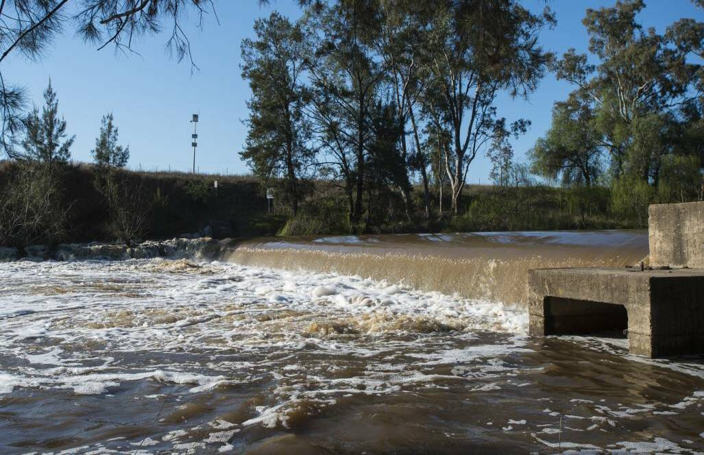 WEIR WE ARE: The council is considering a $850,000 pipeline from the Manilla River to the Namoi weir to improve the town's water security. Photo: Peter Hardin 