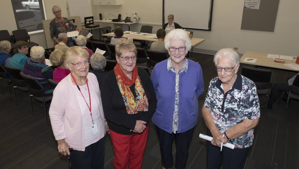 MILESTONE MOMENT: Tamworth hospital auxiliary members Shirly Dick, Pat Gulliford, Letty Elks and Annette Lowe. Photo: Peter Hardin 060519PHB006