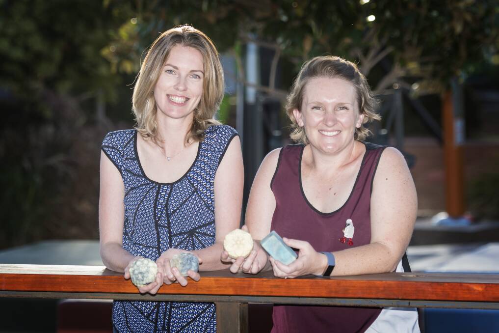 TEA AND SYMPATHY: Julie Fleck and Kimberley Nagle are organising a pair of Share the Dignity fundraising events next month. Photo: Peter Hardin 100419PHE007