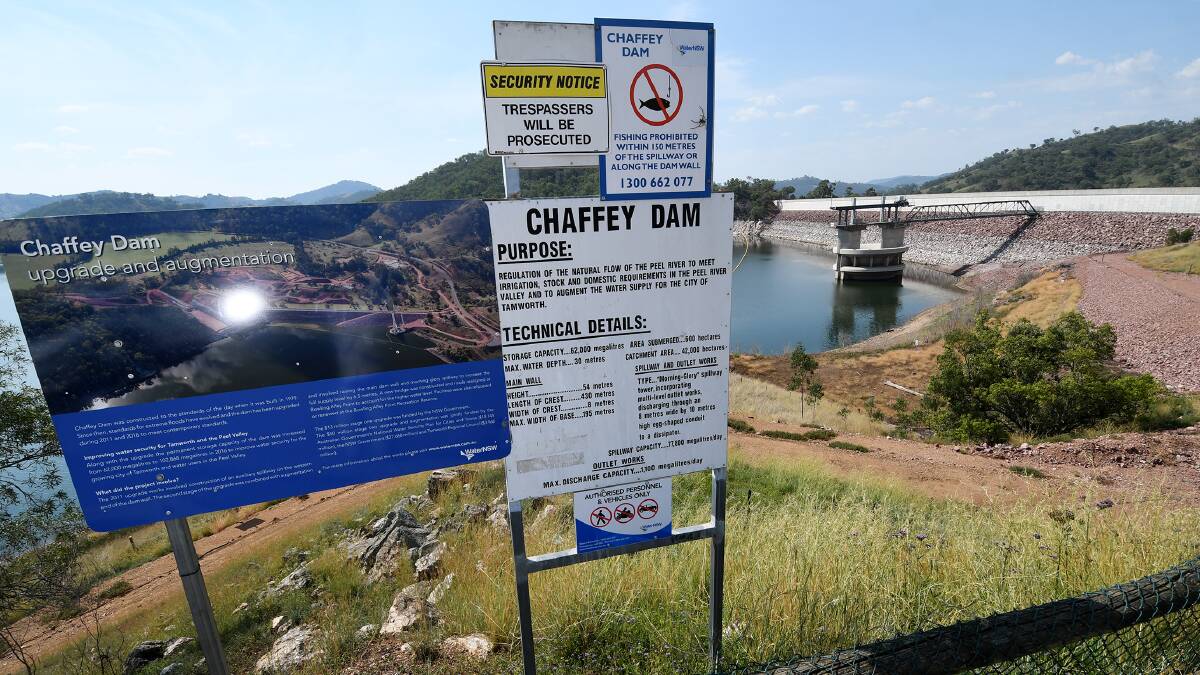 DRAINING: Chaffey Dam is approaching 20 per cent capacity which will trigger level five water restrictions. Photo: Gareth Gardner 290119GGD06