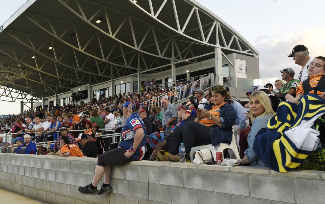SELL OUT: The Scully park stands were full for Saturday's clash. Photo: Gareth Gardner