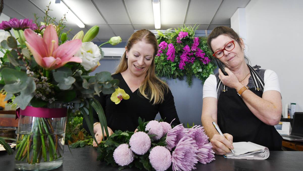 FAMILY TRADE: Designer Bunches co-owners Eliza and Jan Fagan say it's blast working together. Photo: Gareth Gardner 090518GGA004