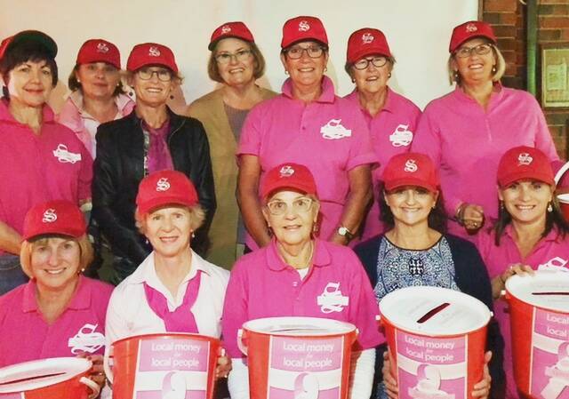 MAKE A CHANGE: Tamworth breast cancer charity Serendipity will be rattling their renowned red buckets on Saturday. Photo: Supplied