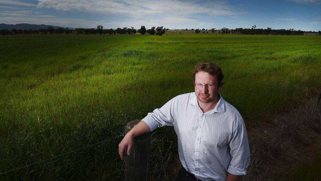 LONG TIME COMING: Tamworth regional council manager of waste Dan Coe at the originally chosen site near the airport in 2016. Photo: Gareth Gardner.