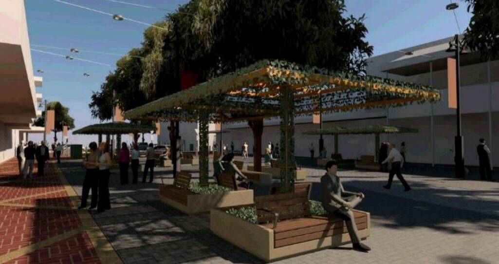 GREEN SCENE: A mock-up of the new look for Fitzroy Street.