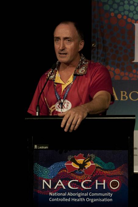 Speaking up: Ray Kelly at an Aboriginal conference. Photo: Supplied